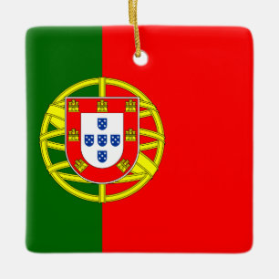Adorno De Cerámica Bandera de Portugal (portugués)
