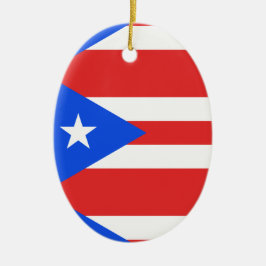 Adorno De Cerámica Bandera de Puerto Rico