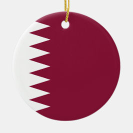 Adorno De Cerámica Bandera de Qatar