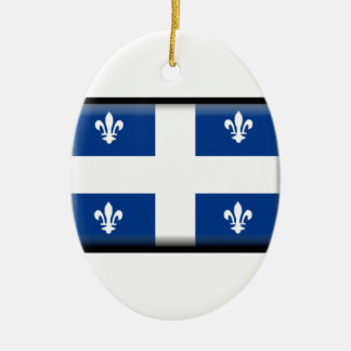 Adorno De Cerámica Bandera de Quebec (Canadá)