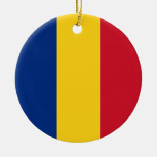 Adorno De Cerámica Bandera de Rumania