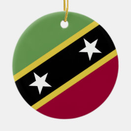 Adorno De Cerámica Bandera de Saint Kitts y Nevis