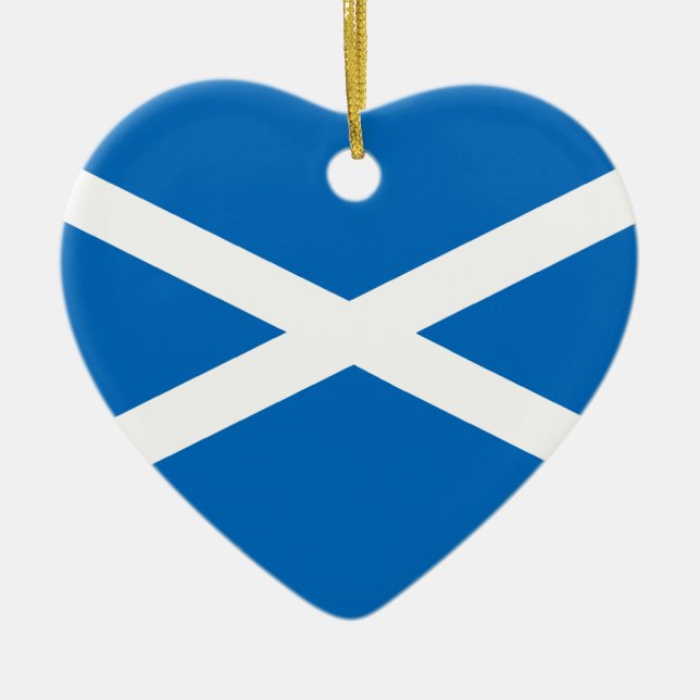 Adorno De Cerámica Bandera de Saltire de Escocia (Frente)