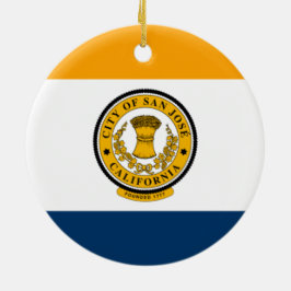 Adorno De Cerámica Bandera de San José (California)