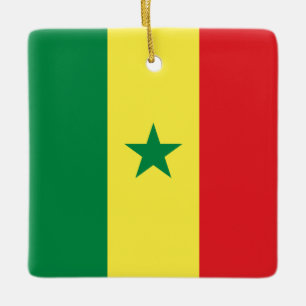 Adorno De Cerámica Bandera de Senegal (senegalés)