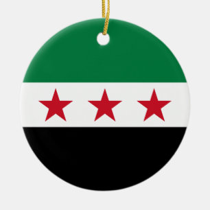 Adorno De Cerámica Bandera de Siria (diciembre de 2024)