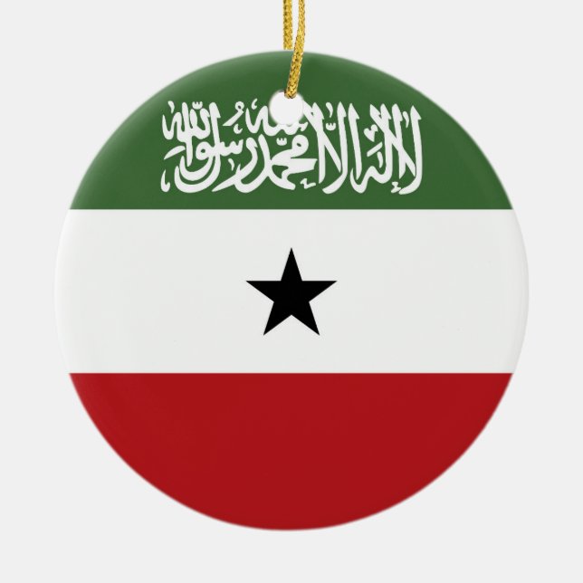Adorno De Cerámica Bandera de Somaliland (Frente)