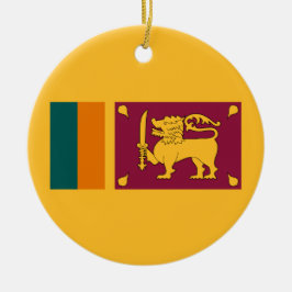 Adorno De Cerámica Bandera de Sri Lanka