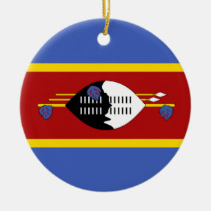Adorno De Cerámica Bandera de Suazilandia