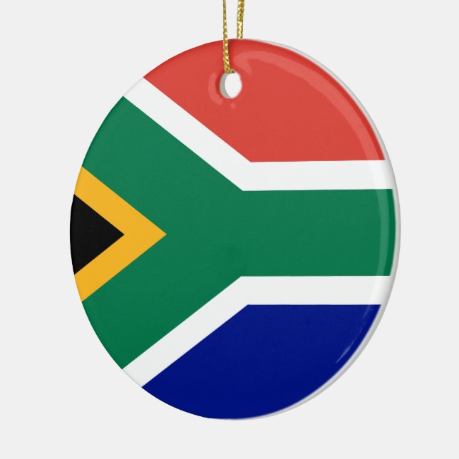 Adorno De Cerámica Bandera de Sudáfrica (Izquierda)