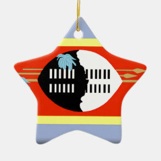 Adorno De Cerámica Bandera de Swazilandia
