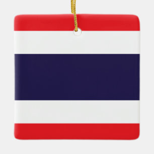 Adorno De Cerámica Bandera de Tailandia