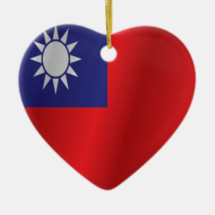 Adorno De Cerámica Bandera de Taiwán