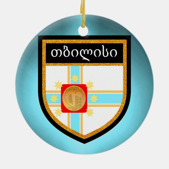 Adorno De Cerámica Bandera de Tiflis (Atrás)