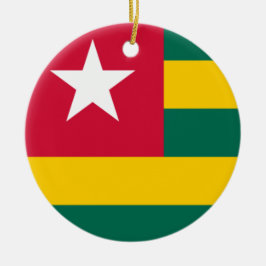 Adorno De Cerámica Bandera de Togo