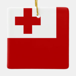 Adorno De Cerámica Bandera de Tonga