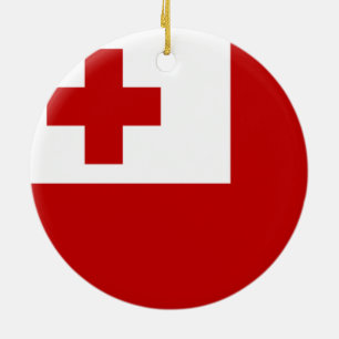 Adorno De Cerámica Bandera de Tonga Ornament