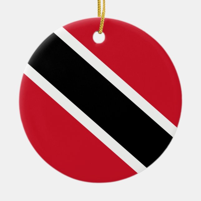 Adorno De Cerámica Bandera de Trinidad and Tobago (Frente)