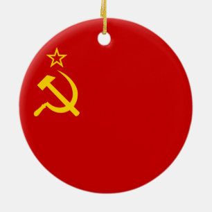 Adorno De Cerámica Bandera de Unión Soviética