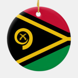 Adorno De Cerámica Bandera de Vanuatu