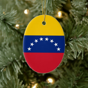 Adorno De Cerámica Bandera de Venezuela