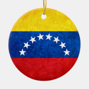 Adorno De Cerámica Bandera de Venezuela