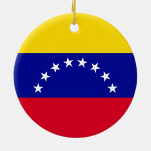Adorno De Cerámica Bandera de Venezuela