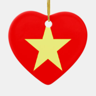 Adorno De Cerámica bandera de vietnam