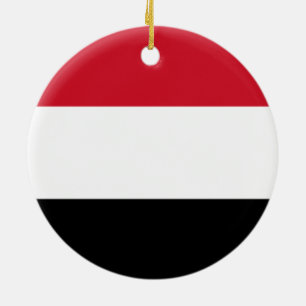 Adorno De Cerámica Bandera de Yemen