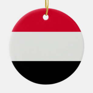 Adorno De Cerámica Bandera de Yemen