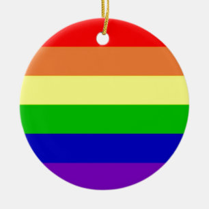 Adorno De Cerámica Bandera del arco iris