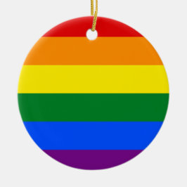 Adorno De Cerámica Bandera del arco iris (LGBT)