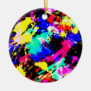 Adorno De Cerámica Bandera del coche de pintura de chapa colorida