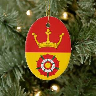 Adorno De Cerámica Bandera del condado de Hampshire, Inglaterra (Rein