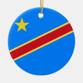 Adorno De Cerámica Bandera del Congo