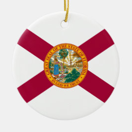 Adorno De Cerámica Bandera del estado de Florida