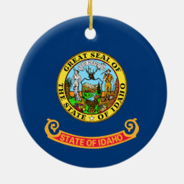 Adorno De Cerámica Bandera del estado de Idaho