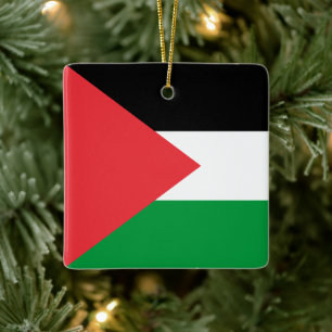 Adorno De Cerámica Bandera del estado de Palestina