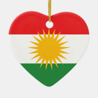 Adorno De Cerámica Bandera del Kurdistan; Kurd; Kurdo
