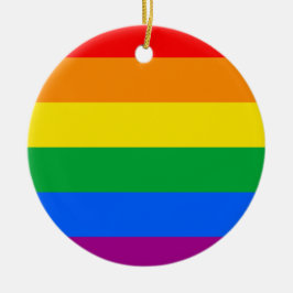 Adorno De Cerámica Bandera del Orgullo Arcoíris LGBTQ+