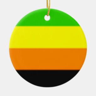 Adorno De Cerámica Bandera del Orgullo Aromántico de las Malvinas
