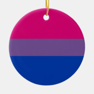 Adorno De Cerámica Bandera del Orgullo Bisexual