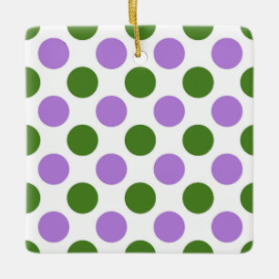 Adorno De Cerámica Bandera del Orgullo de Género Colores Polkadots