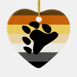 Adorno De Cerámica Bandera del Orgullo de Osos