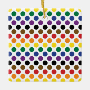 Adorno De Cerámica Bandera del Orgullo Iris de Filadelfia