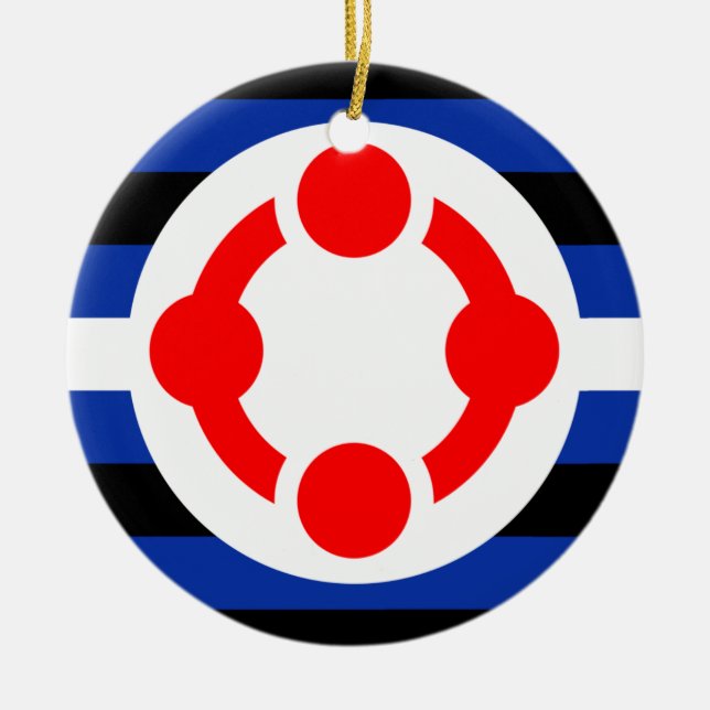 Adorno De Cerámica Bandera del Orgullo Niche (Original) (Frente)