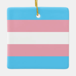 Adorno De Cerámica Bandera del Orgullo Transgénero