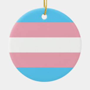 Adorno De Cerámica Bandera del Orgullo Transgénero