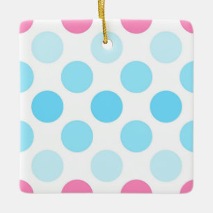 Adorno De Cerámica Bandera del Orgullo Transmasculino Colores Polkado