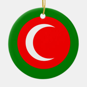 Adorno De Cerámica Bandera del Reino del Kurdistán (1922-1924, 1925)